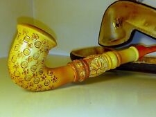 Finest CAO Meerschaum Smoking Pipe Ornate Carving w Case for sale  Shipping to South Africa