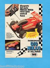 TOP989-PUBBLICITA'/ADVERTISING-1989- GIG NIKKO - FRECCIA ROSSA RADIOCOMANDATA usato  Milano