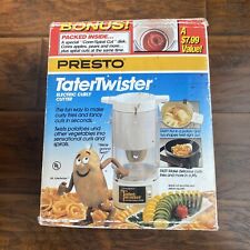Presto Potato Tater Twister Electric Curly French Fry Cutter 02930 Tested  Works!