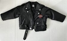 Jaqueta de couro sintético Harley Davidson motocicleta infantil tamanho 3T comprar usado  Enviando para Brazil