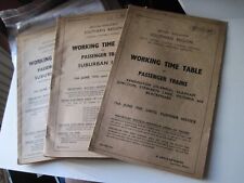 Three working timetables for sale  GLOUCESTER
