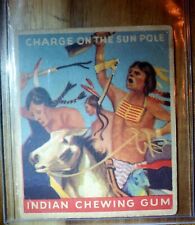 1947 Indian Gum #56 Charge On the Sun Pole VG Small Crease Upper Right Vintage  for sale  Shipping to South Africa