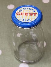 Vintage, Small 4 Fl oz Embossed Double Devon Geest Glass Bottle, Torrington for sale  Shipping to South Africa