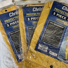 Lote de 3-Christy's PVC .35mm peso pesado 3 peças Rainsuit RS40 XL- lote de 3 comprar usado  Enviando para Brazil