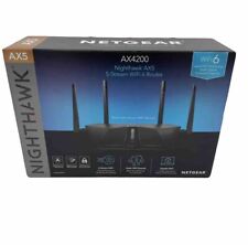 NETGEAR AX4200 Nighthawk Dual-Band Wi-Fi 6 Router - Black (RAX42-100NAS) OB, used for sale  Shipping to South Africa