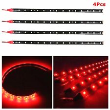 4 piezas luces rojas impermeables para automóvil hogar 12 V 15 LED 3528 SMD IP65 tira flexible 30 cm, usado segunda mano  Embacar hacia Argentina