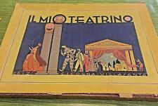 IL MIO TEATRINO - Fine anni '40 ,CICOGNA VILLASANTA + 15 Marionette gesso teatro segunda mano  Embacar hacia Spain