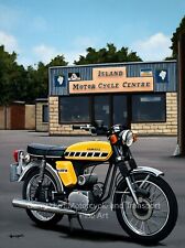 Arte de motocicleta Yamaha Fs1e Fizzy 50cc tamanho A4 impressão comprar usado  Enviando para Brazil