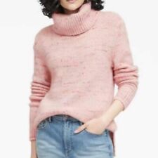 Suéter salpicado Banana Republic chiclete algodão doce rosa mistura de lã alpaca comprar usado  Enviando para Brazil