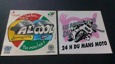 2 stickers 24 h heures du le Mans moto autocollant ACO prévention pour l alcool comprar usado  Enviando para Brazil