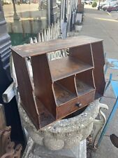 Used, Antique Primitive Country Desk Insert Wooden Cubby Table Top Shelf Drawer Sorter for sale  Shipping to South Africa