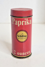 Vtg 1930's Schilling Paprika Spice Tin for sale  Shipping to South Africa