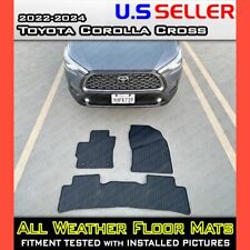 for 2022 → 2024 Toyota Corolla Cross / RUBBER FLOOR MATS ALL WEATHER WATERPROOF for sale  Shipping to South Africa