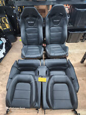 Used, 22 FORD MUSTANG 5.0 MACH 1 S550 OEM FRONT REAR BLACK LEATHER RECARO SEATS 15-23 for sale  Shipping to South Africa