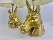 Pair golden unicorn for sale  West Chester