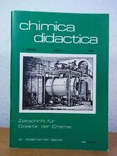 Chimica didactica. Zeitschrift für Didaktik der Chemie. Heft 1, 9. Jahrgang 1983 segunda mano  Embacar hacia Argentina