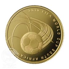 Moneda de Israel 2010 Copa Mundial de la FIFA Sudáfrica 7,77 g oro 999 a prueba segunda mano  Embacar hacia Argentina