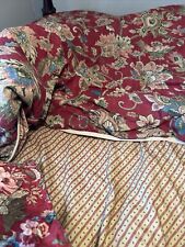 Ralph Lauren Chaps 3 Piece Annabelle Red Floral Queen Comforter Set for sale  Minneapolis