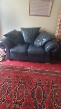 Leather sofa settee for sale  SHEFFIELD
