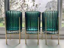 Green ribbed glass for sale  BRISTOL