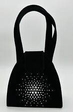 Stuart Weitzman Embellished Black Evening Bag Handbag Purse Clutch EUC for sale  Shipping to South Africa