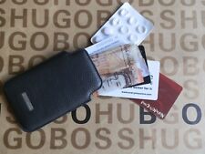 Novo Hugo Boss couro linha fina cartão de crédito notas moedas jeans terno carteira de bolso comprar usado  Enviando para Brazil