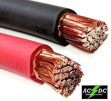 Used, Welding Cable Red Black 2/0 GAUGE COPPER WIRE SAE J1127 CAR BATTERY SOLAR  for sale  Shipping to South Africa