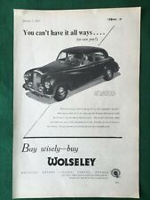 Wolseley motors six for sale  BRISTOL