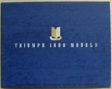 Triumph 1800 saloon for sale  LEICESTER
