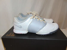 Zapatos de golf para mujer Nike Lunarlon talla 8 cuero blanco gris botines suaves 612662 segunda mano  Embacar hacia Argentina