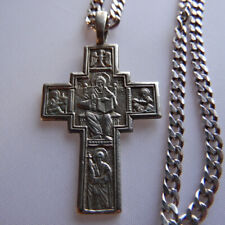Silver Crucifix Pectoral Russian Cross with Chain 21,7g for sale  Shipping to South Africa
