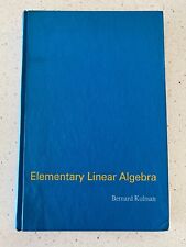 Livro de capa dura vintage 1971 - Álgebra linear elementar por Bernar Kolman comprar usado  Enviando para Brazil