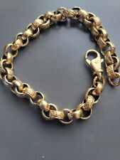 mens gold belcher bracelet for sale  EXMOUTH