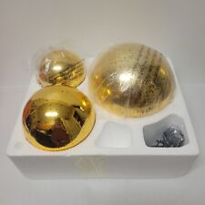 Juego de 3 esferas de vidrio de mercurio para interiores y exteriores iluminadas con temporizador de Valerie - ámbar - NOB segunda mano  Embacar hacia Argentina