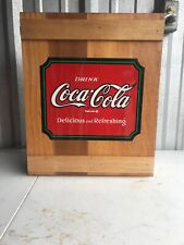 Vintage Authorized Coca Cola Box Wooden Cabinet With Shelves, Box d'occasion  Expédié en France