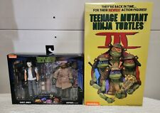 NECA TMNT 3 Tartarugas no Tempo Pacote com 4 - 2023 SDCC Raphael & Casey Jones Pacote com 2 comprar usado  Enviando para Brazil