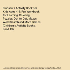 Dinosaurs activity book gebraucht kaufen  Trebbin