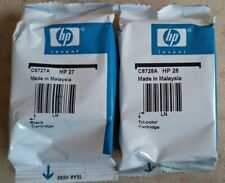 Oryginalne wkłady atramentowe HP 27 czarne + HP 28 kolorowe - Darmowa wysyłka! na sprzedaż  PL