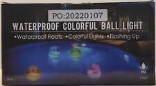 2 Pack Floating Pool Lights Solar Pool Lights With 4 Colors & Hangable for sale  Shipping to South Africa