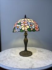 Lámpara de mesa estilo vintage estilo Tiffany luz floral de escritorio de 18"" de alto - 12"" de ancho, usado segunda mano  Embacar hacia Argentina