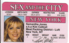 Cartão de colecionador plástico Kim Cattrall Sex and the City carteira de motorista pacote de carne comprar usado  Enviando para Brazil