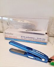 BABYLISS Pro 200 Nano HAIR STRAIGHTENERS Travel Holiday Size Mini Blue FREEPOST  for sale  Shipping to South Africa