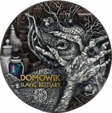 2022 Cameroon Slavic Bestiary Francs Domovik 3oz Silver Antiqued Coin, used for sale  Shipping to South Africa