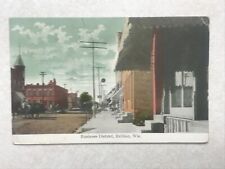 A1099 Postcard WI Wisconsin Main Street St Business District Brillion, used for sale  Shipping to South Africa