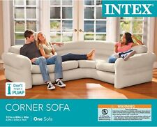 Used, Intex Inflatable Corner Living Room Air Mattress Sectional Sofa. Beige. 68575EP for sale  Shipping to South Africa