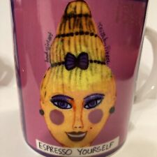 Caneca de café Lolly Lu Express Yourself maquiagem rosa Bad Girl Art comprar usado  Enviando para Brazil