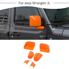 Usado, Espelho retrovisor lateral 6 peças e acabamento de tampa base para Jeep Wrangler JL JT 2018+ laranja comprar usado  Enviando para Brazil