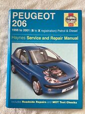 Peugeot 206 gasolina e diesel Haynes manual de serviço e reparo - capa dura comprar usado  Enviando para Brazil