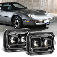 Mais novo 2 peças 7x6 polegadas 5x7 faróis de LED 130W ajuste para Chevy 1984-1996 Corvette C4, usado comprar usado  Enviando para Brazil