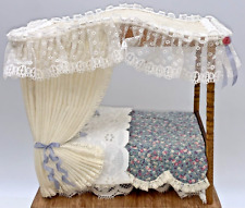 CANOPY 4-POSTER dollhouse bed John & Sue Miniatures/New England artisan pls read, used for sale  Shipping to South Africa